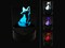 Curious Fox Sitting Looking Back 3D Illusion LED Night Light Sign Nightstand Desk Lamp